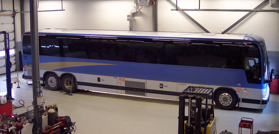 Réparation transmission d'autobus